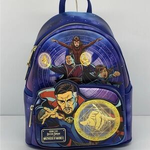 Marvel Doctor Strange Multiverse Loungefly Backpack - Blue and Purple